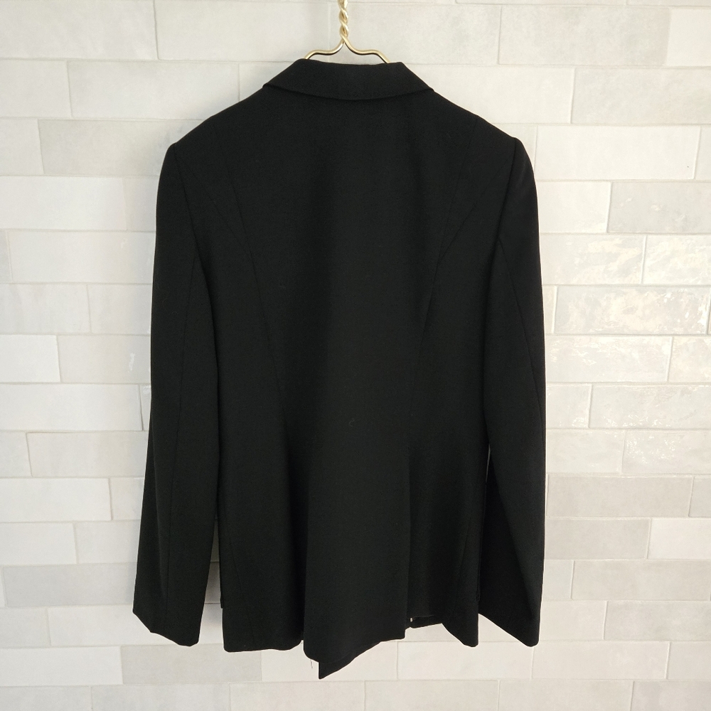 Rag & Bone Double Breasted Black Blazer Brass Buttons Emile Tia Andie Size 8 - Picture 10 of 10
